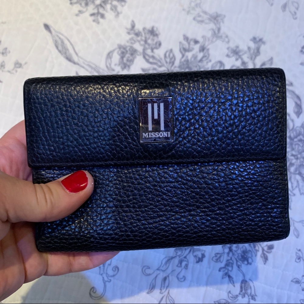 Missoni black leather wallet